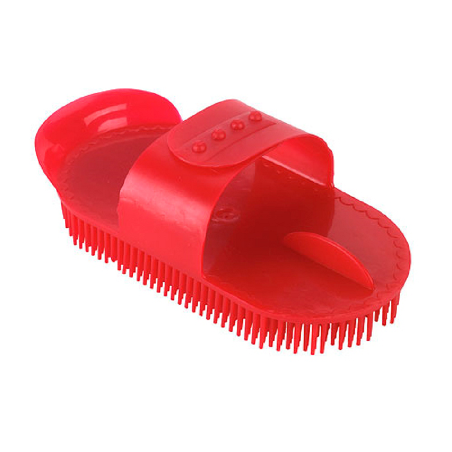 Скребница пластиковая для лошадей и коров, пластик, 18*9*7см, Китай