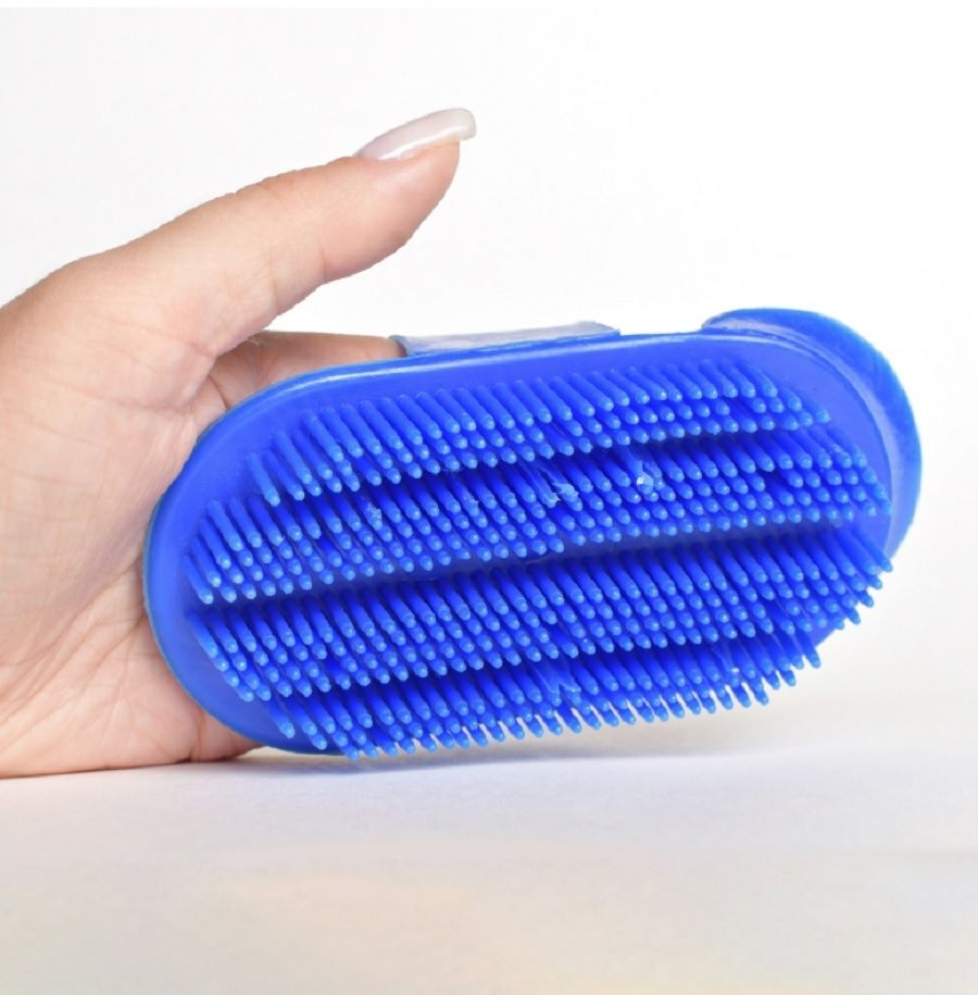 Скребница пластиковая для лошадей и коров, пластик, 18*9*7см, Китай