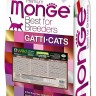 Monge: PFB Cat BWild GRAIN FREE, беззерновой корм из мяса буйвола, для крупных кошек всех возрастов, 10 кг