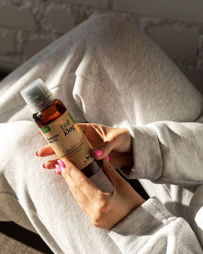 Идальго: Масло льняное для собак и кошек, 200 мл