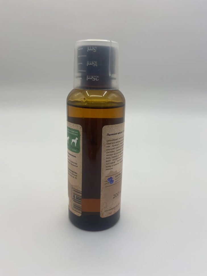 Идальго: Масло льняное для собак и кошек, 200 мл