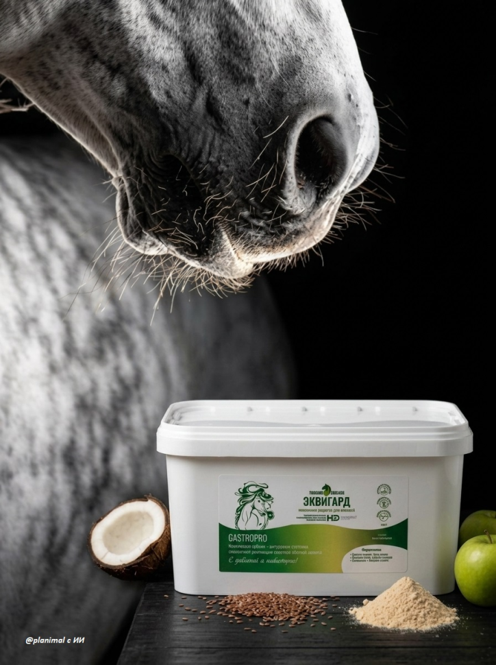 Horse-bio: Антацидное средство ЭквиГард GastroPro для лошадей, гастриты и язвы желудка, 3 кг