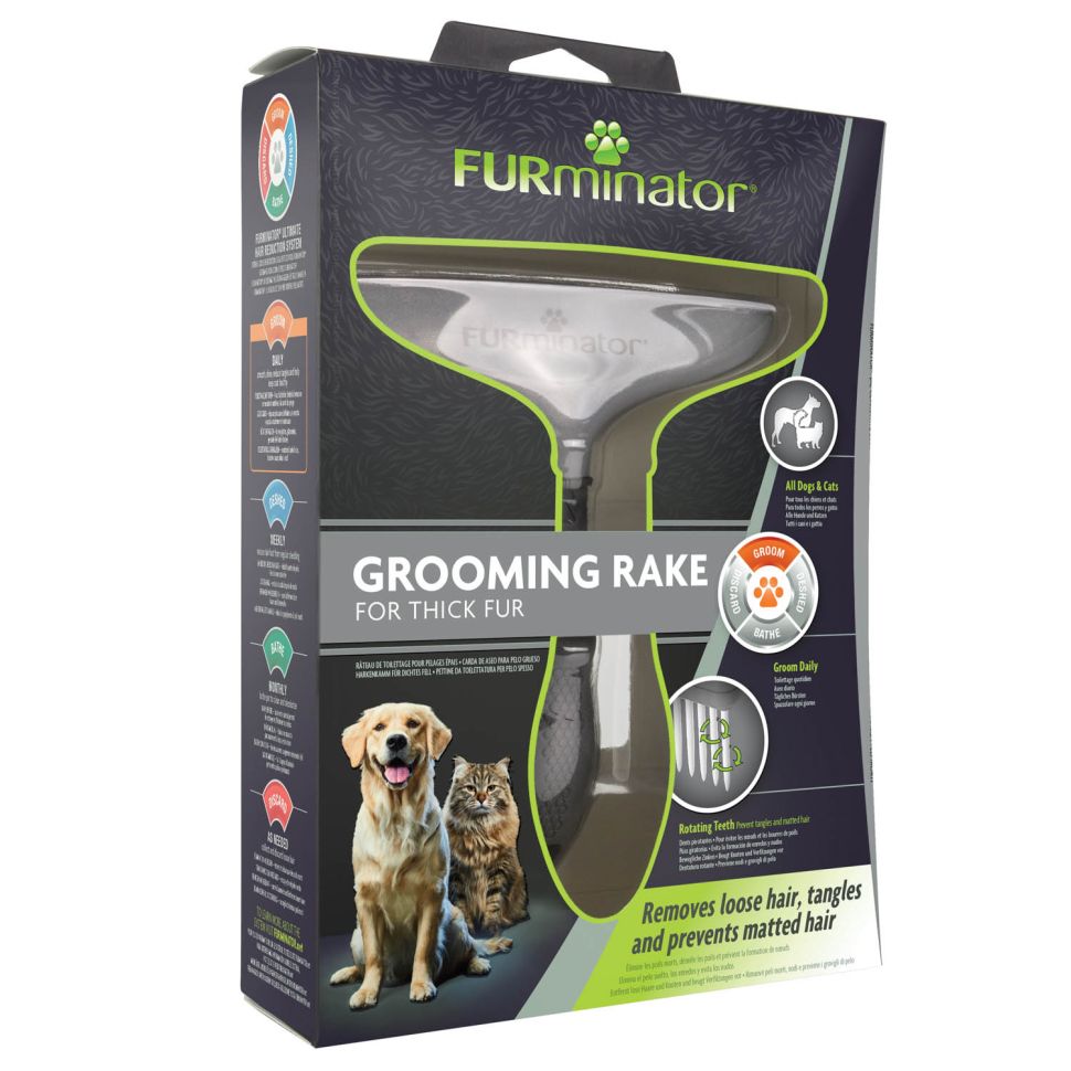 FURminator гребень Rake зубцы вращающиеся 18 мм