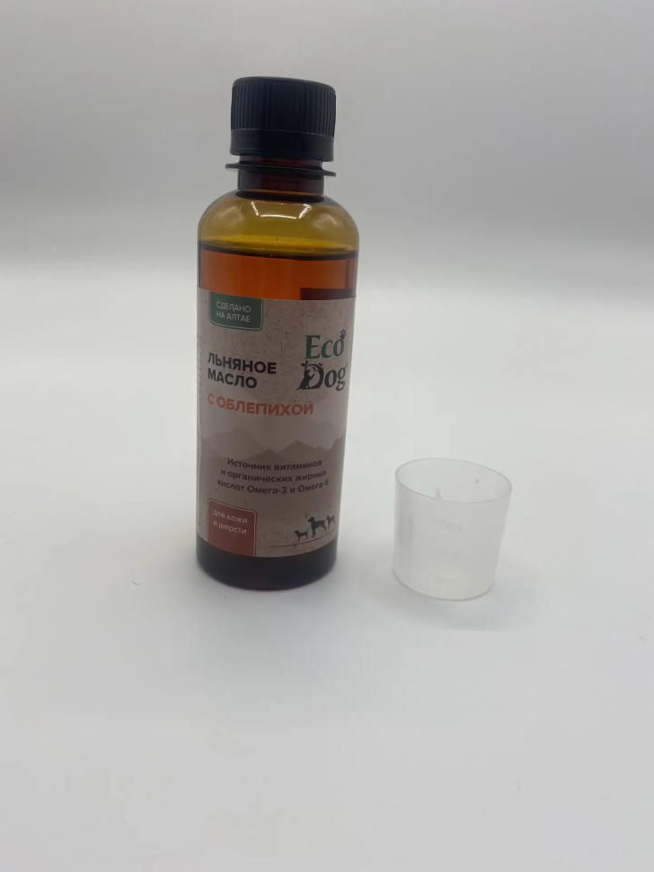 Идальго: Масло льняное с облепихой для собак и кошек, 200 мл