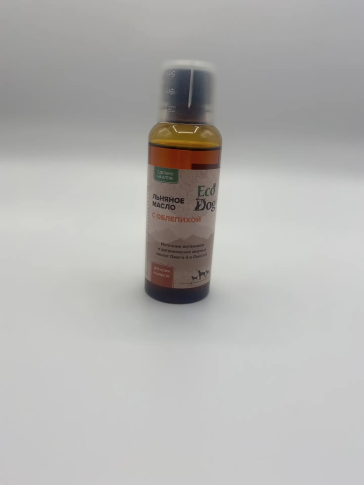Идальго: Масло льняное с облепихой для собак и кошек, 200 мл