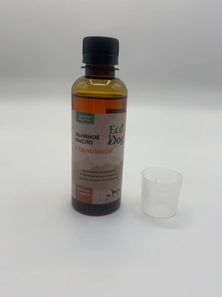 Идальго: Масло льняное с облепихой для собак и кошек, 200 мл