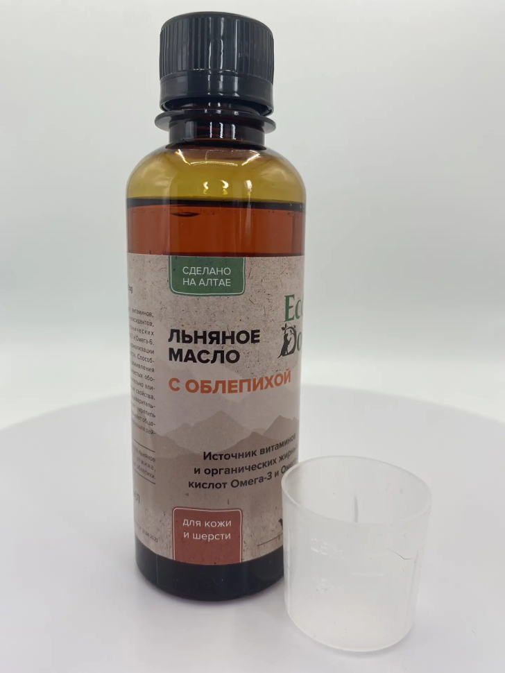 Идальго: Масло льняное с облепихой для собак и кошек, 200 мл