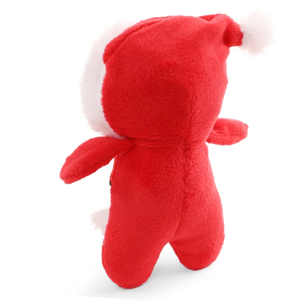 GiGwi X-mas TALES Игрушка мягкая для собак Пингвин в новогоднем костюме с пищалкой 13 см, 85140