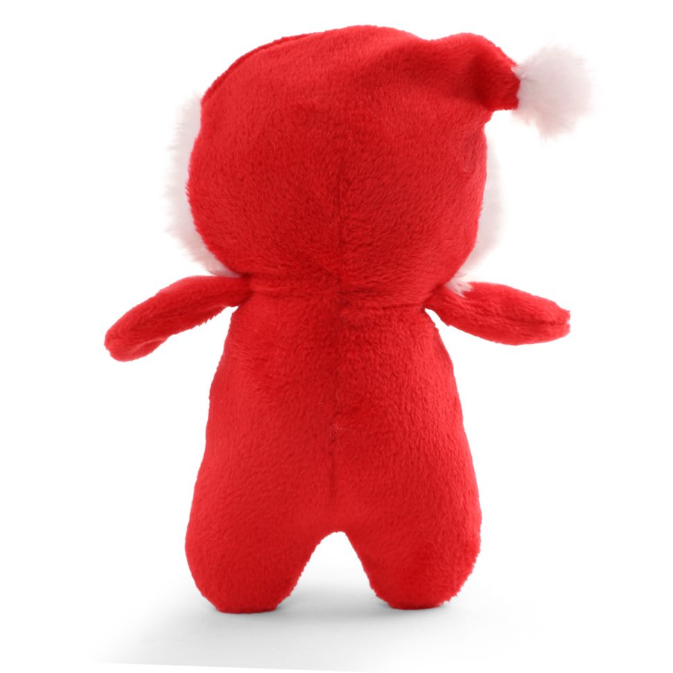 GiGwi X-mas TALES Игрушка мягкая для собак Пингвин в новогоднем костюме с пищалкой 13 см, 85140