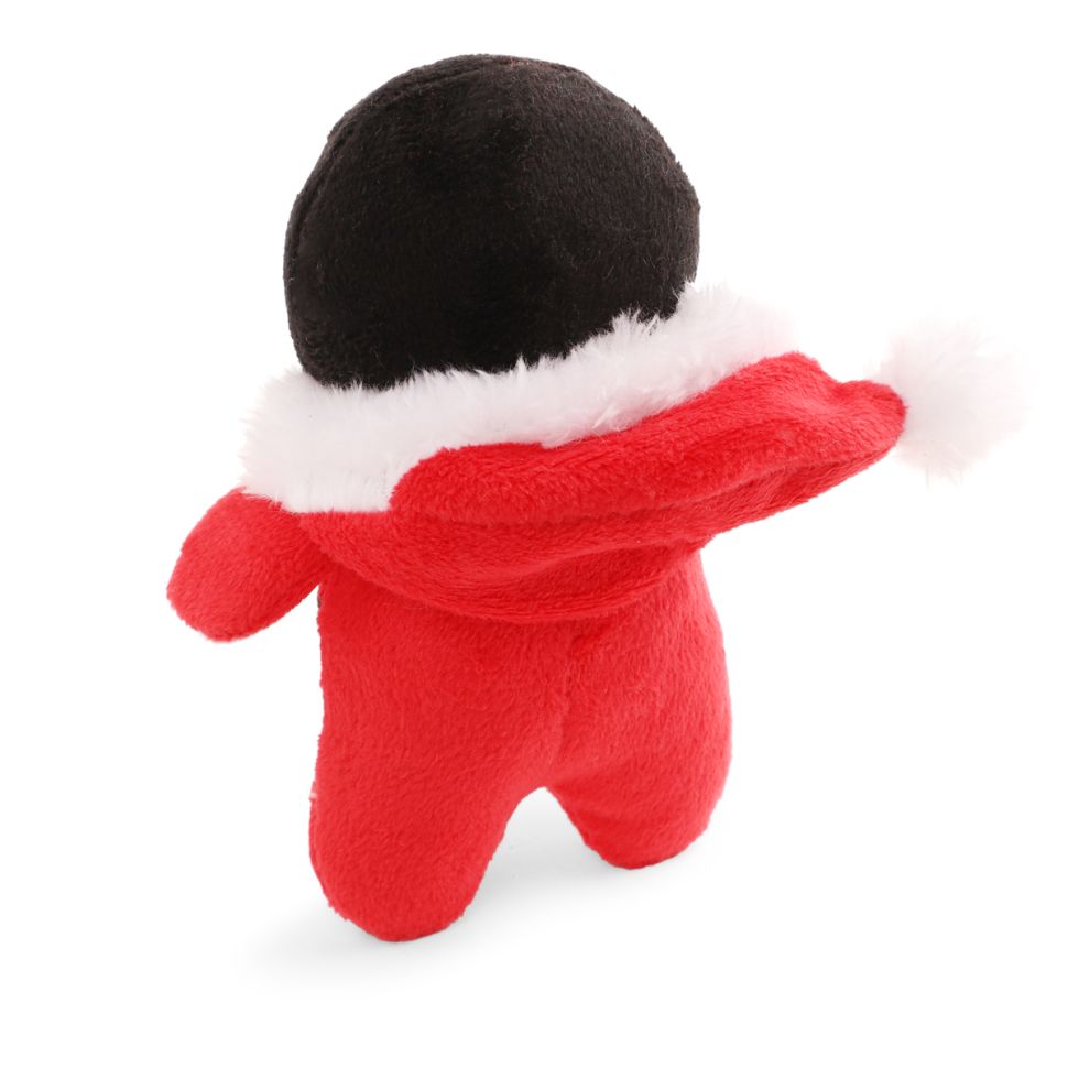 GiGwi X-mas TALES Игрушка мягкая для собак Пингвин в новогоднем костюме с пищалкой 13 см, 85140