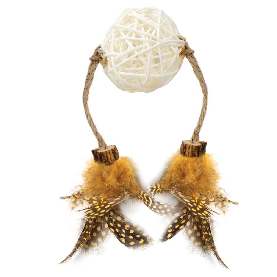 Triol: Игрушка для кошек из натуральных материалов Талисман, d50мм/350 мм, серия NATURAL, арт. 22171069