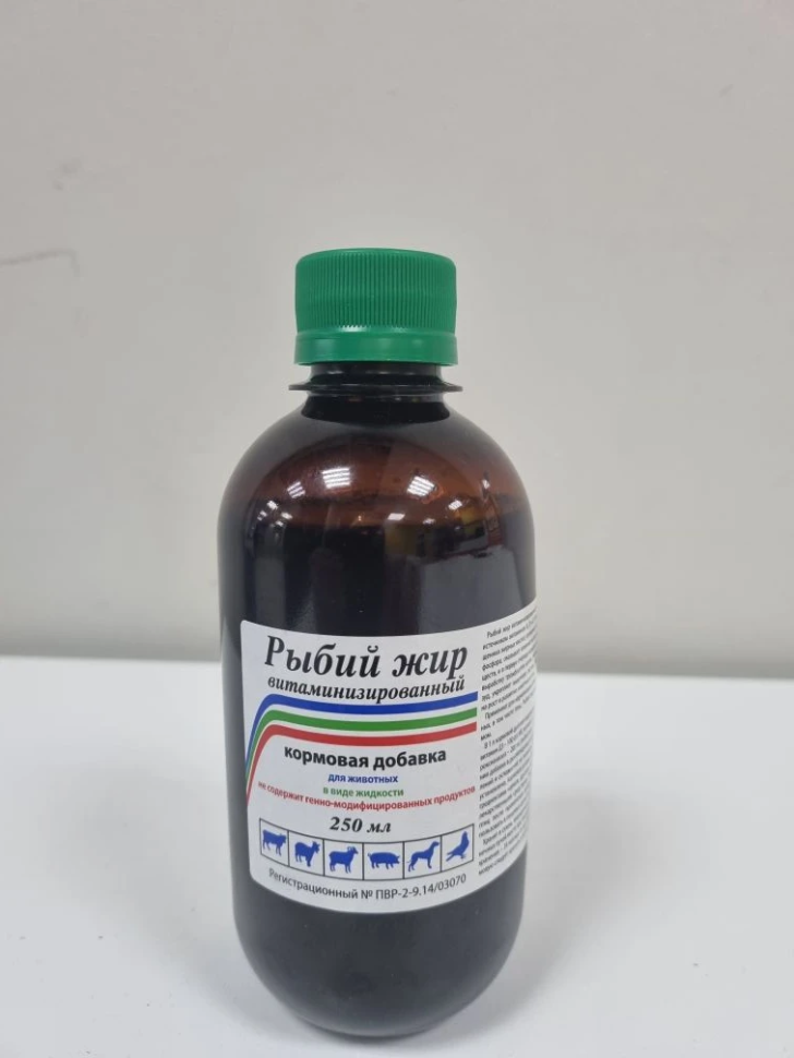 Ветспектрум: Рыбий жир витаминизированный, витамины Е, Д3, А, 250 мл