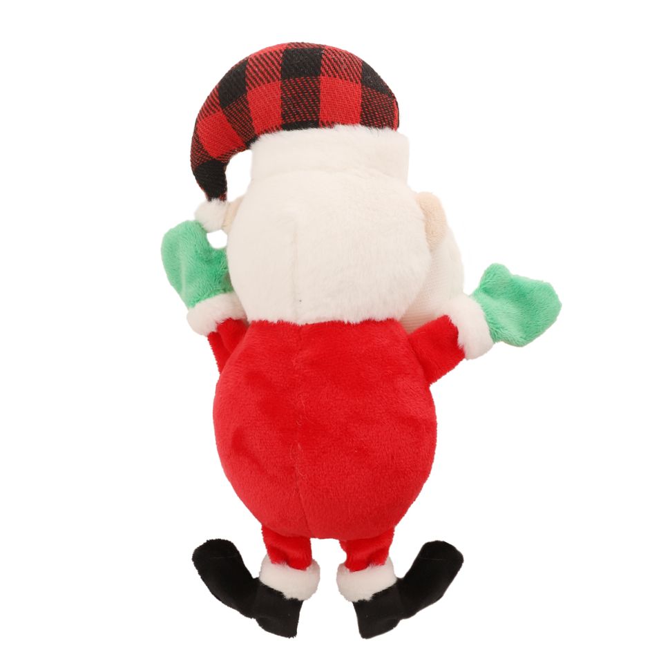 GiGwi X-mas TALES Игрушка мягкая для собак Дед Мороз с пищалкой 23 см, 85141