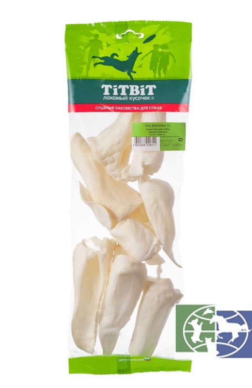TiTBiT: Ухо баранье XL - мягкая упаковка, 65 гр.