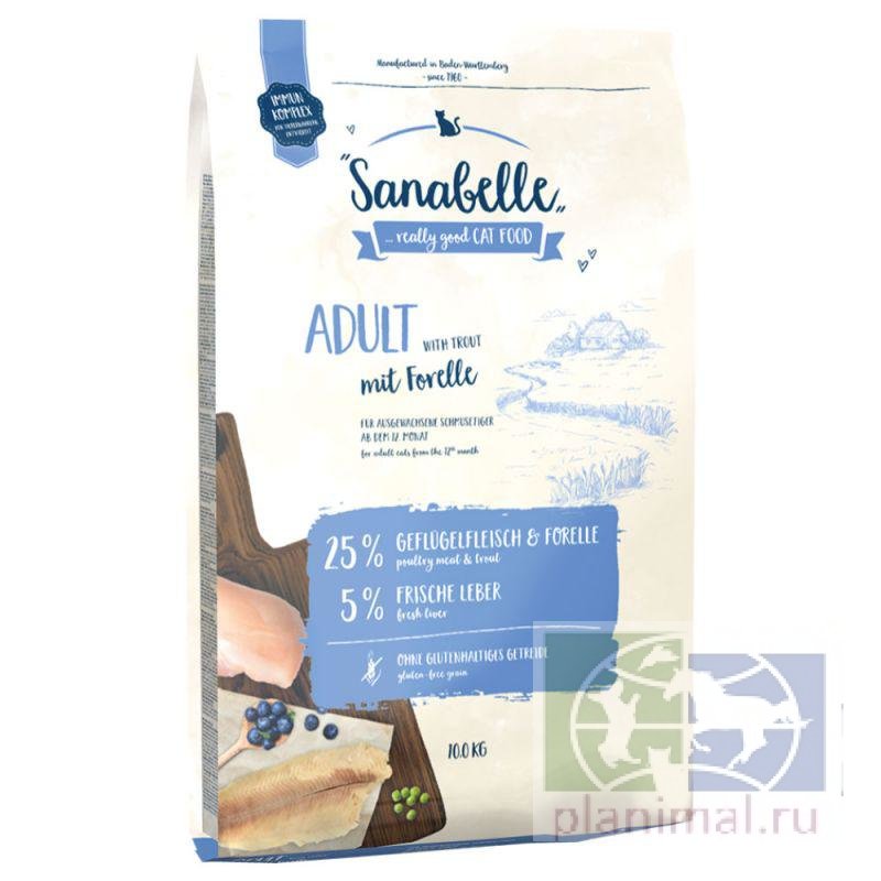 Sanabelle Adult с форелью сухой корм для кошек 10 кг