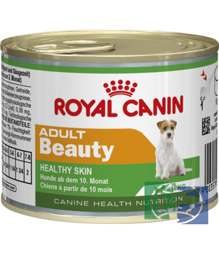 RC Adult Beauty, д/взрослых собак с 10 месяцев до 8 лет, здоровье шерсти. 0,195 кг банка