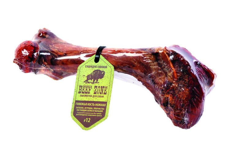 GreenQzin Beef Zone лакомство для собак Кость ножная говяжья № 12, 155,5 гр.