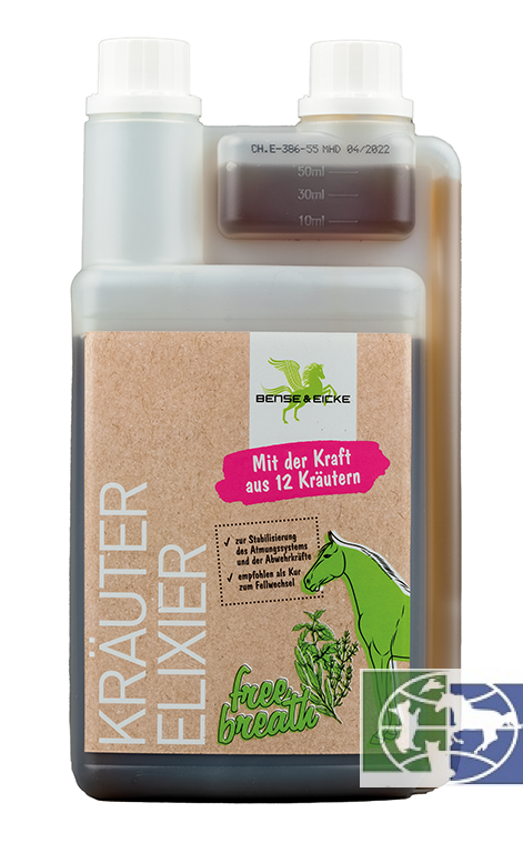 Bense & Eicke: Травяной Эликсир Kräuter-Elixier для лошадей, 1 л
