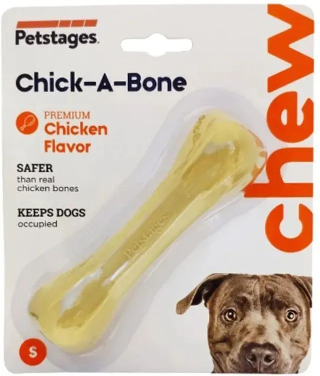 Petstages: игрушка Chick-A-Bone косточка с ароматом курицы, очень малая, для собак, 8 см 