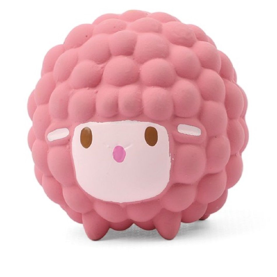Triol: MINI DOGS Игрушка для собак мелких пород Розовая овечка из латекса с пищалкой, 5 см, арт. 12151190