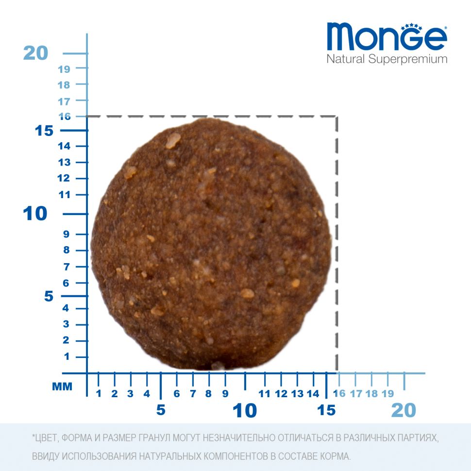 Monge: Dog Monoprotein Puppy&Junior, корм для щенков всех пород, говядина с рисом, 2,5 кг