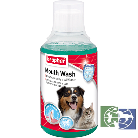 Beaphar: Ополаскиватель Mouth Wash для полости пасти кошек и собак, 250 мл