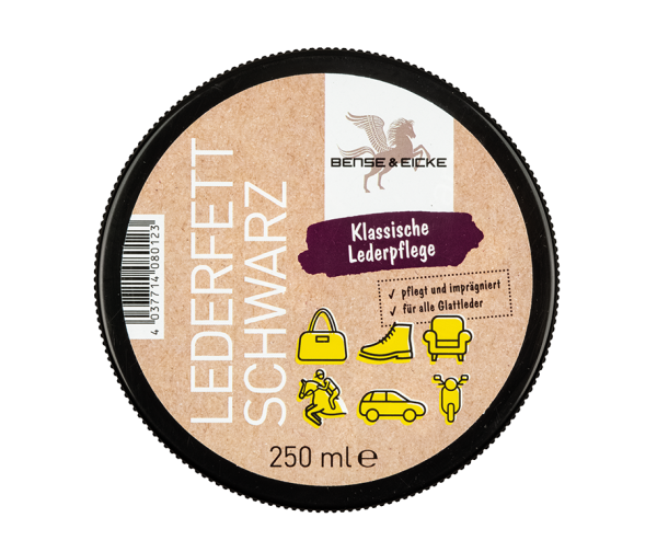 Bense & Eicke: Черный бальзам для амуниции Lederfett schwarz, 250 мл