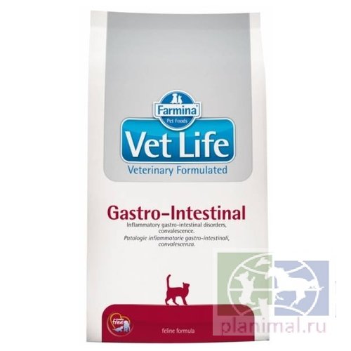 Vet Life Cat Gastrointestinal диета для кошек при болезнях ЖКТ и в период восстановления, 10 кг