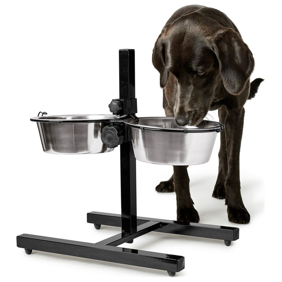 Hunter: Smart, миска из нержавеющей стали, высота штатива 40 см, на штативе 2х1,8 л