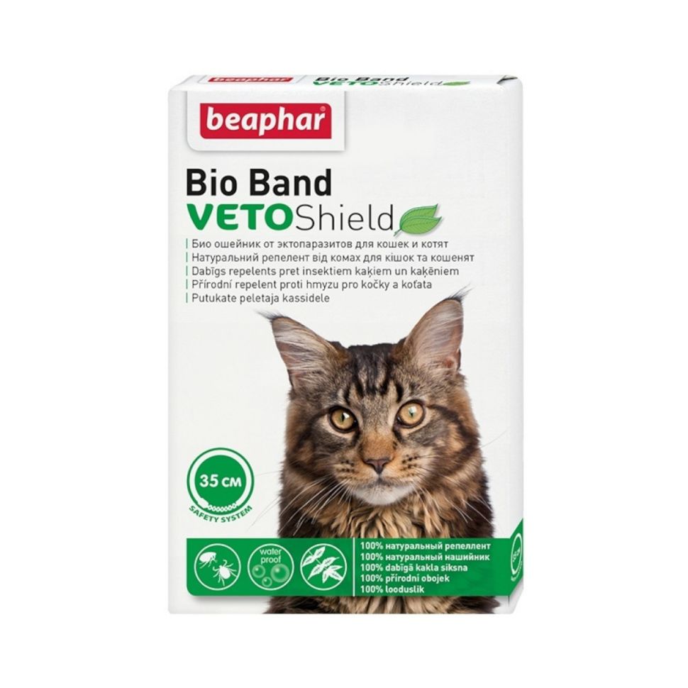 Beaphar: Bio Band VETOShield БИО Ошейник от эктопаразитов, для кошек и котят, 35 см