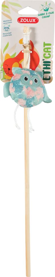 ZOLUX Игрушка удочка-дразнилка для кошек с кошачьей мятой Совёнок, 580747