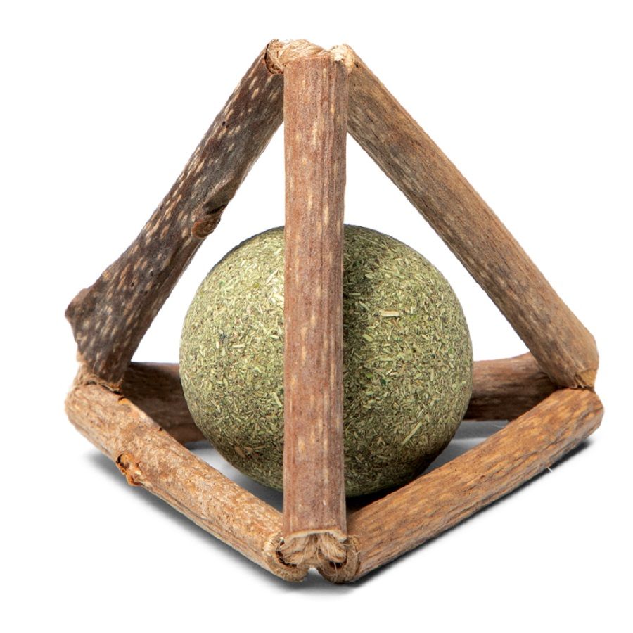 Triol: Игрушка для кошек из мататаби Треугольник с кошачьей мятой, 50 мм, серия NATURAL, арт. 22171074