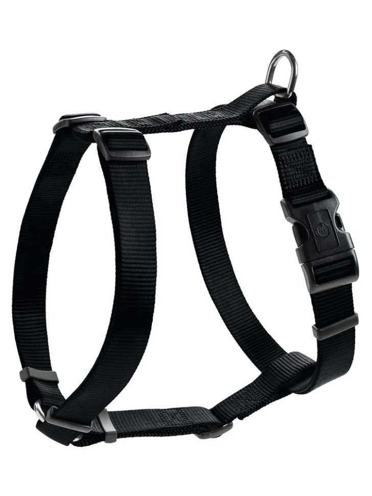 Hunter: Smart, шлейка для собак, Ecco Sport L (54-87 / 59-100 см) нейлон, черная
