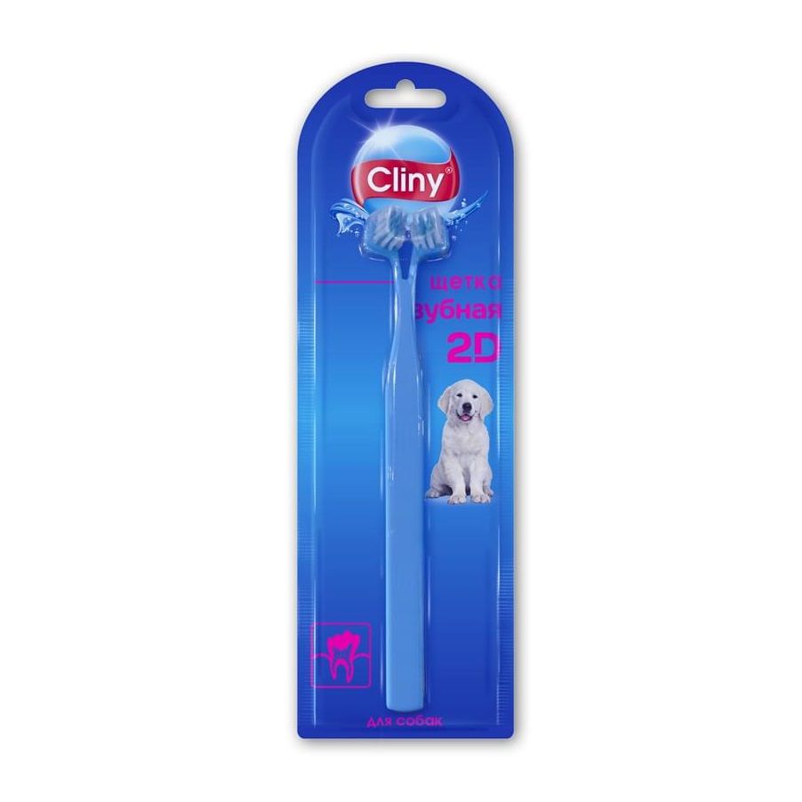 Экопром: Cliny 2D, Зубная щетка, для собак
