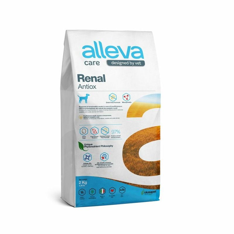 Alleva: Care Dog Adult Renal-Antiox, диетический корм, для собак, для поддержания функции почек, 2 кг
