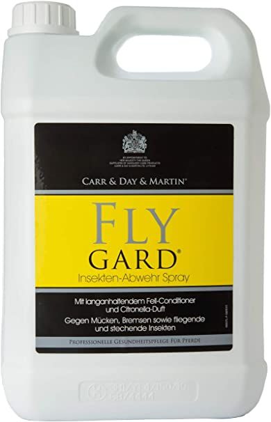 CDM: Flygard  Репеллент для лошадей с цитрусовым ароматом и кондиционером, 5 л.