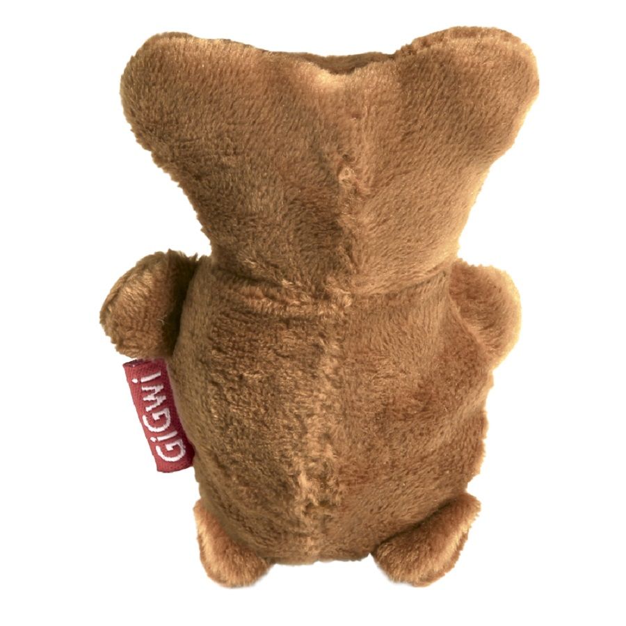 GiGwi: Мишка с пищалкой, игрушка для собак, серия PLUSH FRIENDZ, 9 см, 75023