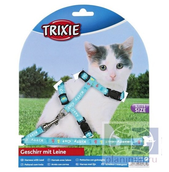 Trixie: Шлейка для котят, нейлон, с рисунком, арт. 4181
