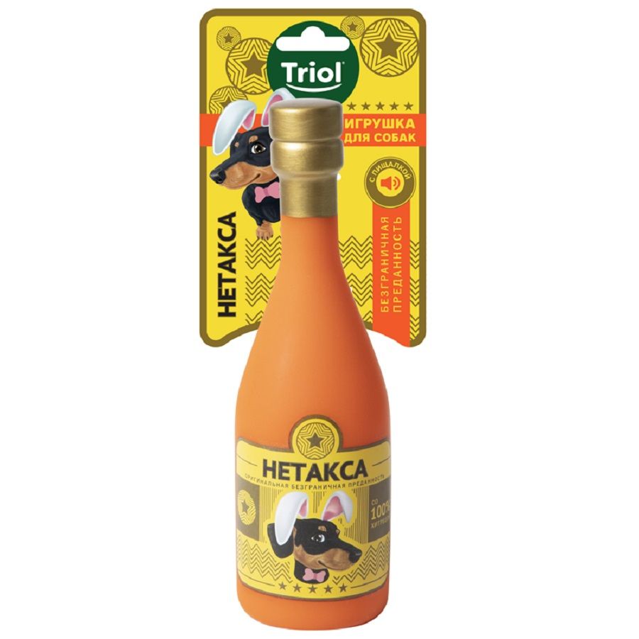 Triol: Игрушка для собак Бутылка Нетакса, 215 мм, арт. 12101199