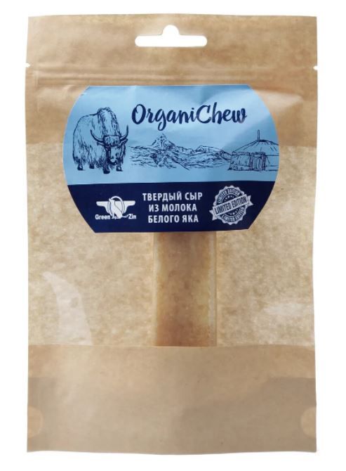 ORGANIC CHEW: ТВЕРДЫЙ СЫР из молока Монгольского Яка MEDIUM 15см