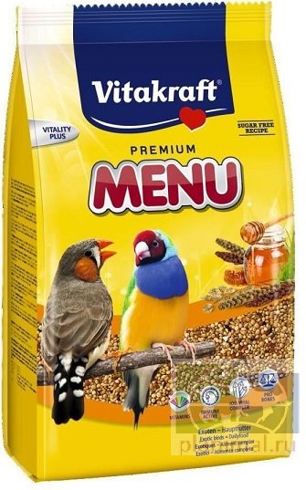 Vitakraft Premium Menu корм для экзотических птиц, 0,5 кг