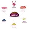 AWARD: корм для щенков от 1 месяца, для беременных/кормящих, с ягненком и индейкой, яблоком, черникой, 12 кг