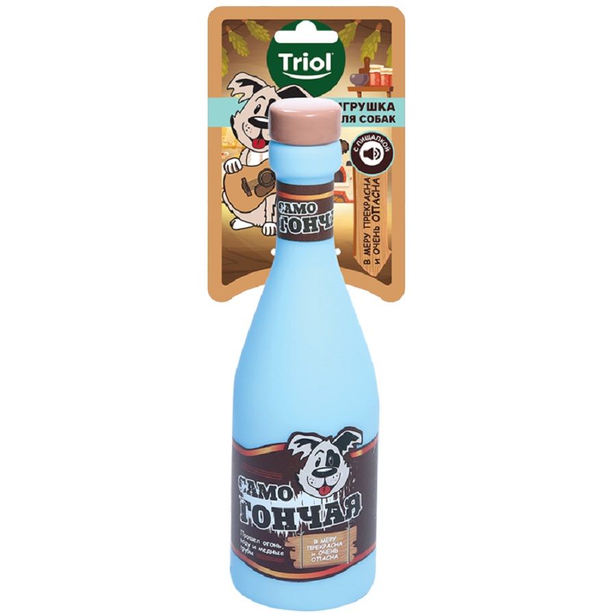 Triol: Игрушка для собак Бутылка Самогончая, 220 мм, арт. 12101184