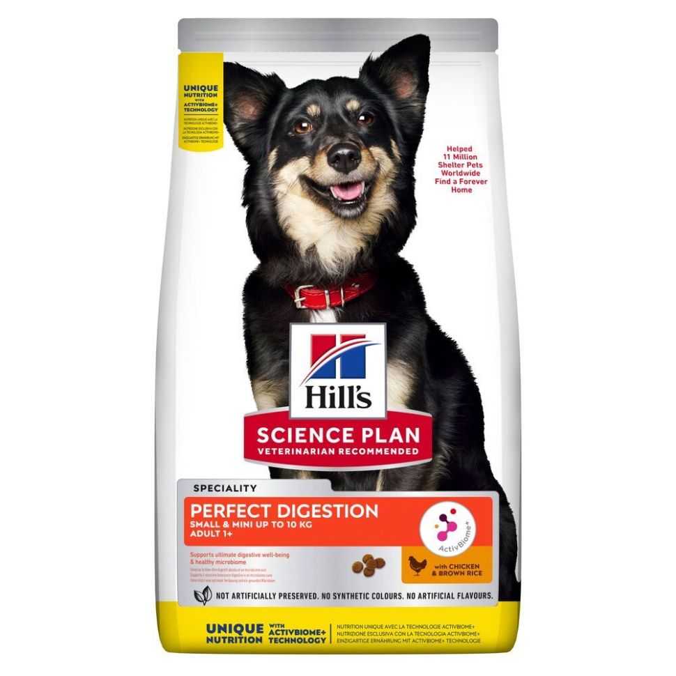 Hill's: Special Care Small & Mini Perfect Digestion, сухой корм для мини собак, курица, 1,5 кг