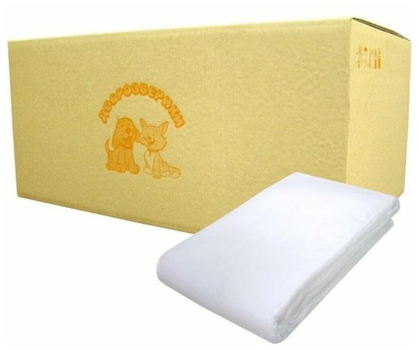 Доброзверики SUPER подстилки для животных 60х40, 200 шт. "Короба", цена за 1 шт.