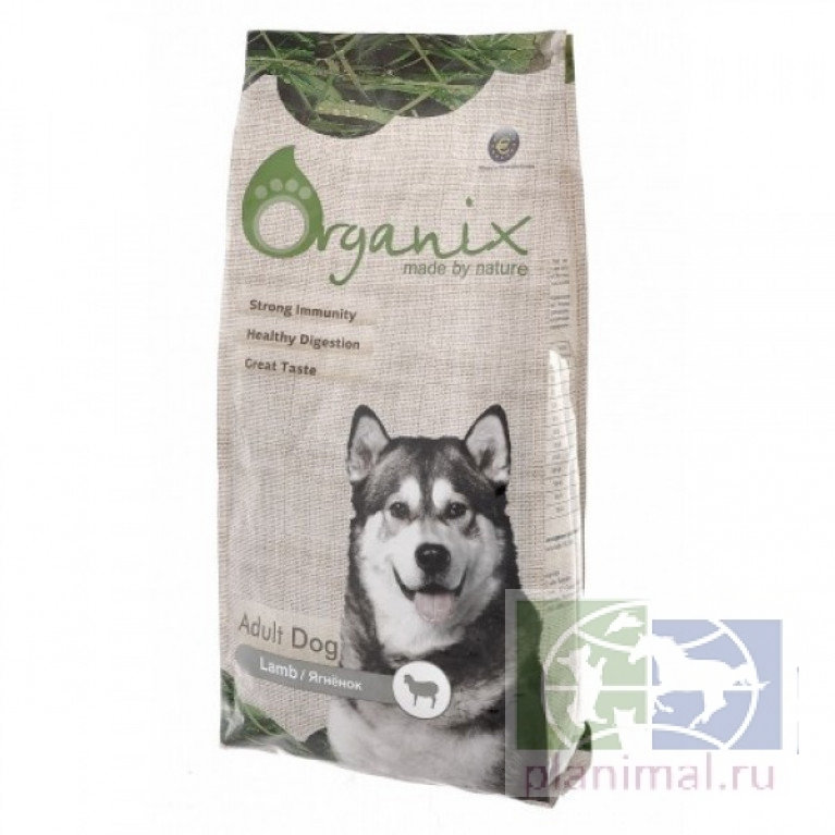 Organix корм для собак с ягненком  и рисом Adult Dog Lamb, 2,5 кг