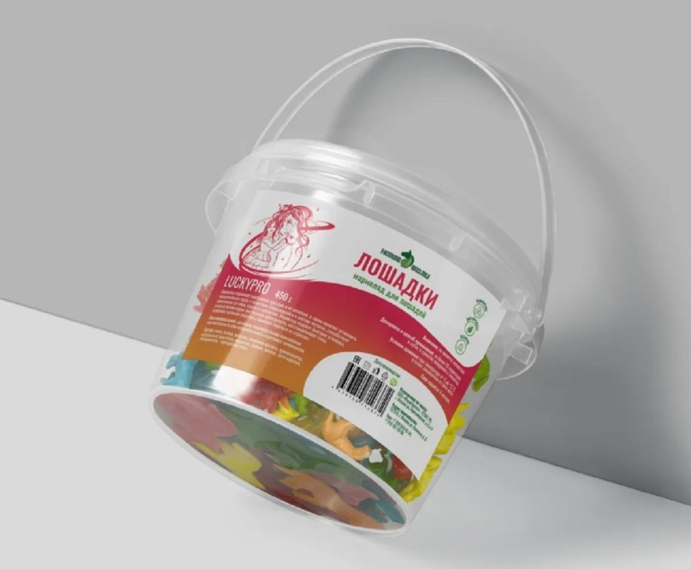 Horse-bio: Мармелад Лошадки LuckyPro для лошадей, 450 гр.
