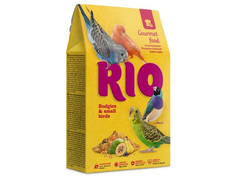 RIO: Гурмэ корм, для волнистых попугайчиков и мелких птиц, 250 гр.