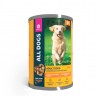 ALL DOGS консервы для собак тефтельки с индейкой в соусе, 415 гр.