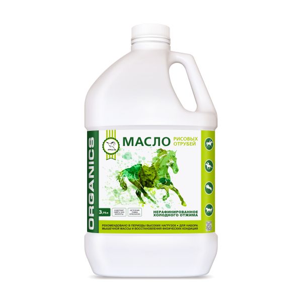 Пробио Масло рисовых отрубей нерафинированное холодного отжима, 3,75 л